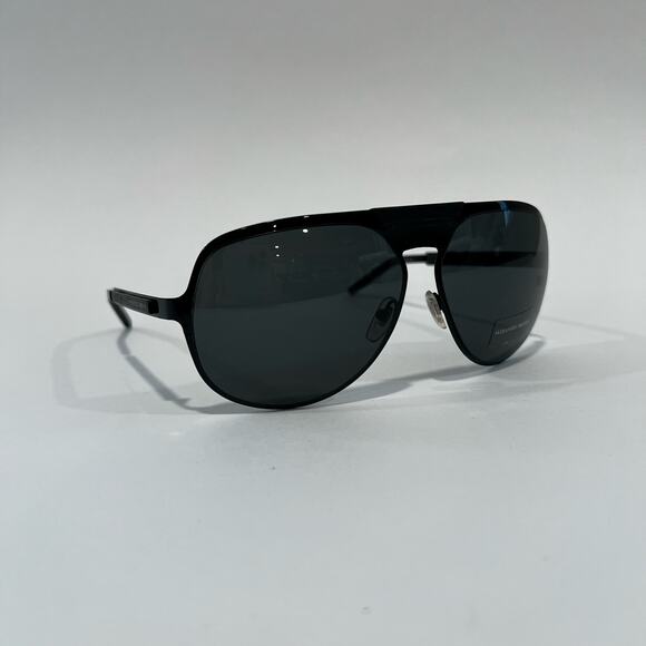 NWOT Alexander McQueen Black Oversized Aviator Sunglasses - Picture 3 of 12